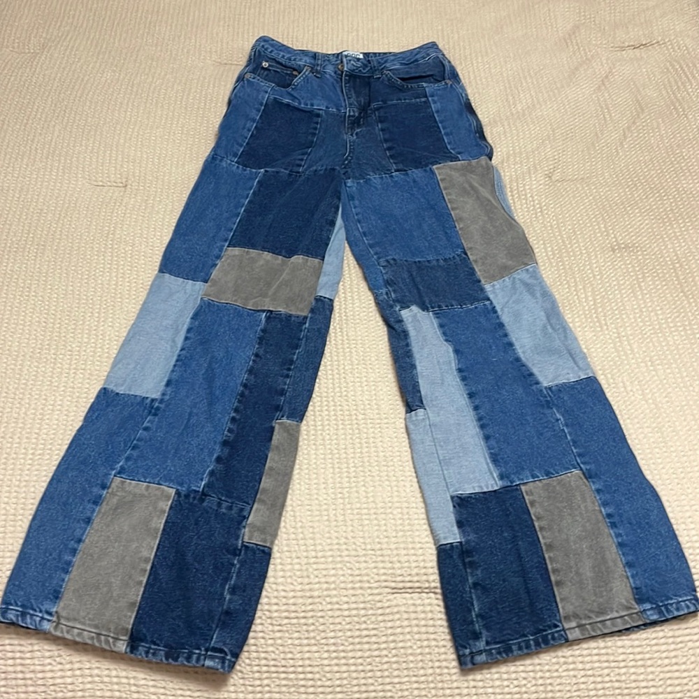 BDG PUDDLE PATCHWORK JEANS